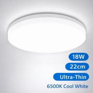 Ultra-Thin 9-Inch LED Ceiling Light – 18W Cool White